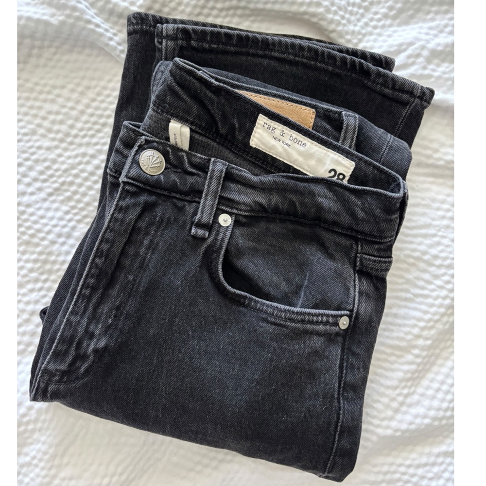 Rag & Bone Mid Rise Boot Cut Jeans